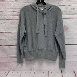 Brand New Madewell Women’s Small Grey Knit Pullover Hooded Sweatshirt Hoodie